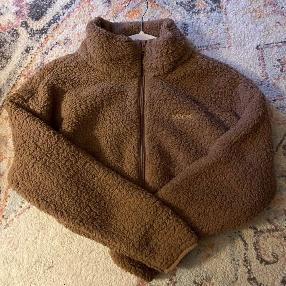 NWT SKIMS Cozy Knit cropped jacket SOLD OUT S